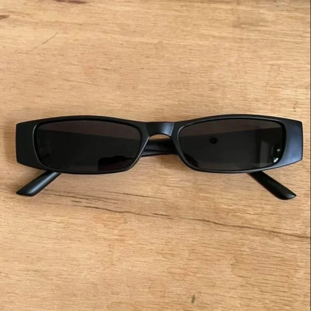 vintage unique retro style sick dope black rectangle sunglasses
